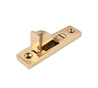 Sash Heritage Solid Cast Brass Metal Sliding Sash Window Weekes Stop with Square Ends - Polished Brass