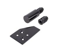 Sash Heritage Solid Sash Stop 31mm With 2 Inserts - No Key - Black