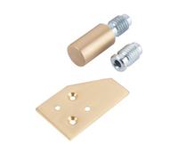 Sash Heritage Solid Sash Stop 31mm With 2 Inserts - No Key - Satin Brass