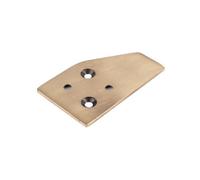 Sash Heritage Spare Striker Plate For Sash Stops - 48mm X 28mm - Antique Brass