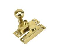 Sash Heritage Straight Arm Fastener Brass Ball Knob (Standard) - Polished Brass