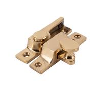 Sash Heritage Straight Arm Fastener Oval Knob - (Narrow) - Polished Brass