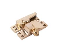 Sash Heritage Straight Arm Fastener Oval Knob - (Standard) - Polished Brass