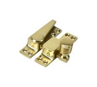 Sash Heritage Straight Arm Fastener With Beehive Knob - Polished Brass