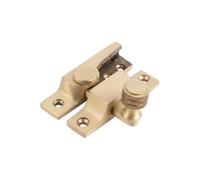 Sash Heritage Straight Arm Fastener with Knurled Knob Narrow (Non Locking) - Satin Brass