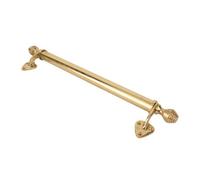 Sash Heritage Victorian Sash Bar With Reeded Ends And Standard Feet - 450mm - Polished Brass
