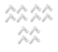 Sash Jammers for UPVC Composite Doors Windows Extra Security Locks White Strong Zinc Cast Alloy Blocker Jammer 12pcs