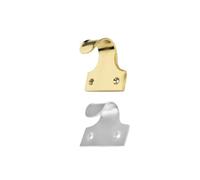 Sash Lift - Traditional Window Lift Handle - Solid Brass or Chrome Construction - Hardware Fittings Included (Satin Anodised)