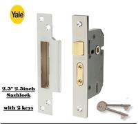 Yale 5 Lever Sashlock Chrome 2.50