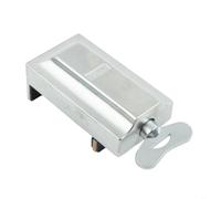 Sash Security Key Lock for Sliding Doors - Adjustable Child Safety Stopper Anti-Theft Window Restrictor Aluminium Alloy No Drill Installation Modern Design
