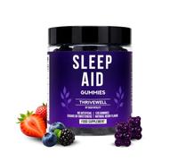 Sash Vitality Sleep Aid Magnesium Glycinate Gummies with L-Theanine, Ashwagandha, Lemon Balm, Chamomile & Vitamin B6 | Berry Flavour | No Artificial Sugars | 120 Vegan Gummies | 60 Day Supply