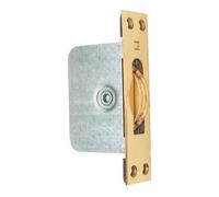 Sash Window Axle Pulley - Heavy Duty Square Forend with Solid Brass Wheel - Replacement Hardware for Wooden Sash Windows by Kooples Hardware (Polished Brass, 125x30mm)