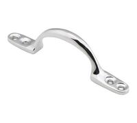 Loops Sash Window Bow Shaped Lift Handle - 102 x 12mm - 28mm Proj - Polished Chrome | Sliding Sash Window Fitting - Traditional Style Pull Lift Window Handle - Sash Window Fixture