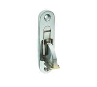 Sash Window Restrictor, Security Square & Round End Brass, Satin Chrome, Chrome (Round End Chrome Plated)