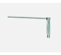 Sash Window Spiral Balance Tensioning Tool - Foot Attachment Key for Adjusting Balance Tension, Chrome