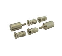 SASH WINDOW STOP (2 X STOPS 4 X FERRULES 1 X KEY) SATIN NICKEL