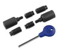 Sash Window Stop Lock Set with Key 25 x 16mm Window Restrictor Matt Black