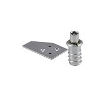 Sash Window Vent Lock with Strike Plate - Satin Chrome