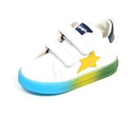 Sasha Leather Trainers, male, Falcotto, Kids Sneakers, White, 19 EU, Kids 19 EU