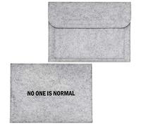 Sasha Morel 'No One is Normal' Felt Document Holder - Envelope Portoflio Case