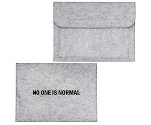 Sasha Morel 'No One is Normal' Felt Document Holder - Envelope Portoflio Case