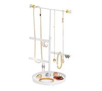 Sasha Morel T-Shaped Jewellery Stand with Base | Necklace Stand Jewellery Organiser - Bracelet Holder, Earring Storage Organiser, Dressing Table Organiser | Room Decor & Christmas Gifts for Girls
