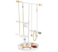 Sasha Morel T-Shaped Jewellery Stand with Base - White Sasha Morel White
