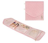 Sasha Morel Travel Jewellery Organiser Foldable Roll Bag - Jewellery Storage Pouch - Rings Necklaces Bracelets Earrings Holder