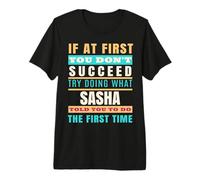 Sasha Personalized Name Shirt Sasha First Name Premium T-Shirt