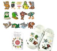 Sasha Square 13 pcs Italian Brainrot Shoe Charms for Crocs, Clog Footwear, Compatible With Bogg Bag Charms Accessories, Tung Tung Sahur Tralalero Tralala, ballerina capuchina