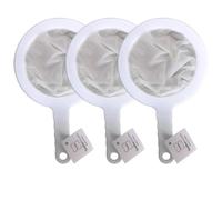 Sasha Square Kitchen Ultra-Fine Nylon Mesh Strainer Plastic Sieve Fine Mesh Filter Spoon For Soy Milk Coffee Filter Milk Yogurt Juice Kefir Honey coladores de cocina (Set of 3-100 + 200 + 400 Mesh)