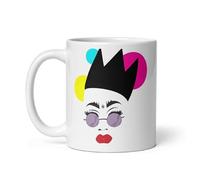 Sasha Velour Inspired Ceramic Mug - Fierce Drag Queen Coffee Cup Gift for Fans - Bold RuPaul's Drag Race Merch - Pride Art Cup for Tea, Coffee or Display - Funny Queer Pop Culture Collectible