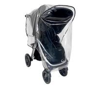 SASHA'S Rain and Wind Cover for Chicco Bravo Trio & Primo Travel Systems Clear, Ventilation Holes, Maximum Coverage, Made in USA (Stroller & Car seat not Included)