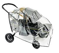 SASHA'S Rain and Wind Cover for Evenflo Pivot Xplore All-Terrain Stroller Wagon, Clear Design, Ventilation Holes, Maximum Coverage (Stroller not Included)