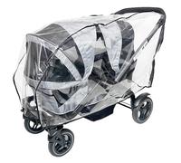 SASHA'S Rain and Wind Cover for Graco Modes Adventure Stroller Wagon, Clear Design, Ventilation Holes, Maximum Coverage (Stroller not Included) Made in USA