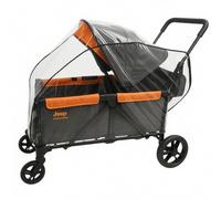 SASHA'S Rain and Wind Cover for Jeep Sport All-Terrain Stroller Wagon, Clear Design, Ventilation Holes, Maximum Coverage (Stroller not Included)