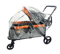 SASHA'S Rain and Wind Cover for Jeep Sport All-Terrain Stroller Wagon, Clear Design, Ventilation Holes, Maximum Coverage (Stroller not Included)