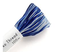 SASHIKO Thread - Colorful Blues & White #151-100m Ball - Japanese Quilting & Embroidery