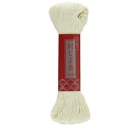 Sashiko Thread JUMBO Skein, 100 meters - Color #102 inchNatural inch - Japanese Quilting & Embroidery,White