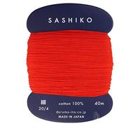 Sashiko Thread Thinner Weight 40m Col. 213 -Red- Japanese Embroidery & Quilting by Yokota