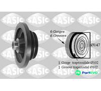 SASIC CRANKSHAFT BELT PULLEY 2156060 FOR MERCEDES-BENZ