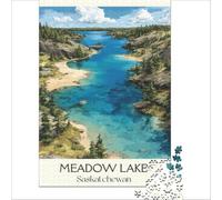 Saskatchewan Travel Posters 1000-piece jigsaw puzzles | relaxing break from studying for students a fun way to unwind and take some time away from your books50x75cm