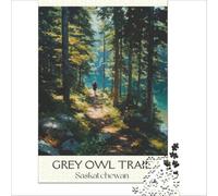 Saskatchewan Travel Posters 1000-piece puzzle for adults | fun gift for dad to enjoy in his spare time at the weekend as a relaxing break from work and daily stress50x75cm