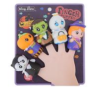 SASKATE Halloween 5pcs Finger Puppets for Kids, Children Halloween Finger Puppets Set, Cartoon Cute Fingers Puppets, for Party School