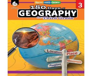 Saskia Lacey 180 Days of Geography for Third Grade : Practice, Assess, Diagnose Saskia Lacey Multicolor
