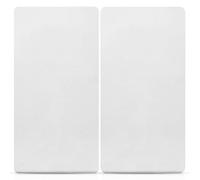 Sasma Home - 100% Cotton Jersey Soft Travel Cot Fitted Sheets 100cm x 70cm + 10 cm (Pack of 2 Sheets - White)