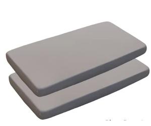 Sasma Home - 2 x Cot Bed Fitted Sheets 100% Cotton Very Soft (70 x 140 cm)