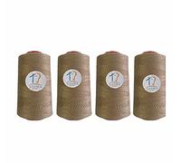 SASMA HOME OVERLOCKER Thread - Polyester Thread - Industrial Sewing Thread - 4 X 5000 Yard SPOOLS - Large Colour Selection (Mid Beige)
