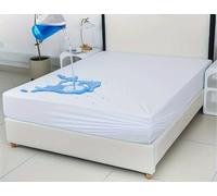 Sasma Home - Waterproof Double Bed Fitted Mattress Protector - Hypoallergenic Terry Towel Double Bed Waterproof Mattress - Anti Dust Anti Mite 100% Protection from Liquid Spillage