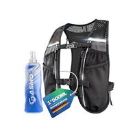 SASMO 5 L Unisex Running Vest (270 g) - Ultralight Hydration Pack with 8 Pockets & 500 ml Soft Flask | Breathable Trail Running Pack for Marathon, Hike & Cycling